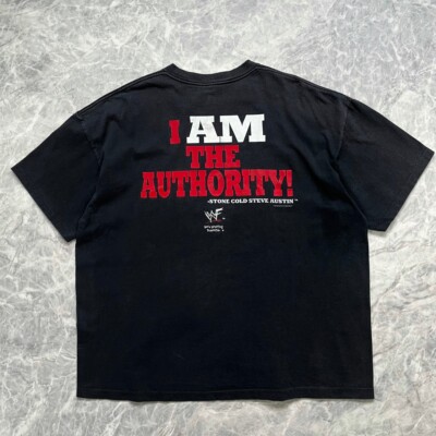 VTG 90s WWF STONE COLD STEVE AUSTIN POLICE 1998 AUTHORITY T-SHIRT