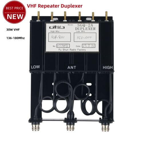 30W VHF 136-180Mhz 6 Cavity Duplexer VHF Repeater Duplexer for Radio Repeater - Picture 1 of 7