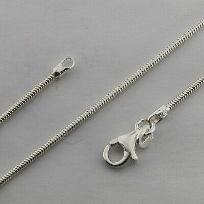 925 Italian Made Solid 925 Sterling Silver snake chain 60 cms