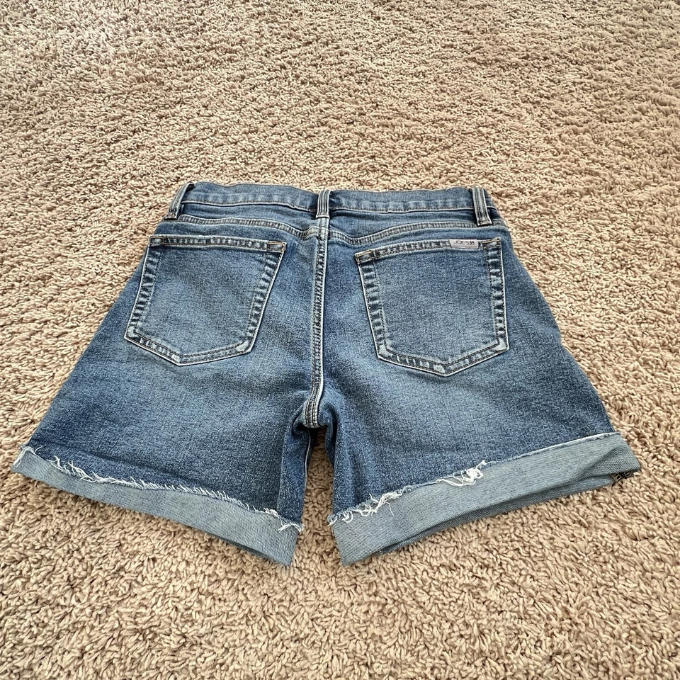 Pantalones cortos Joes Jean tiro medio con puños recortados para mujer 26 azul elástico Joe’s Denim Foto 2 de 4
