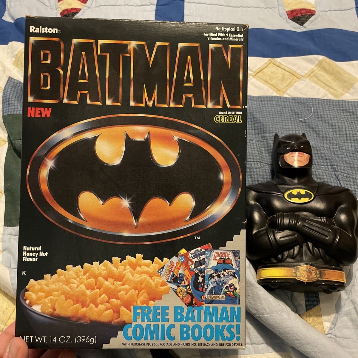 BATMAN (1989) Ralston Cereal Box Empty And Batman DC Comics 