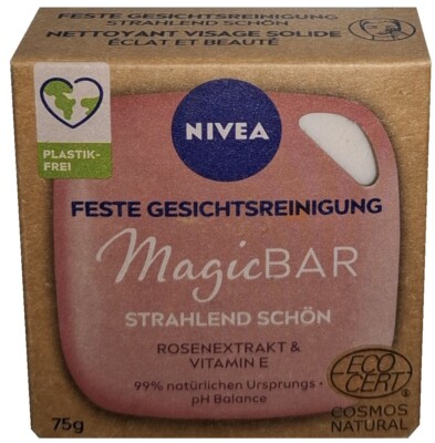 Nivea MagicBar Feste Gesichtsreinigung Strahlend Schön Rosenextrakt & Vitamin E