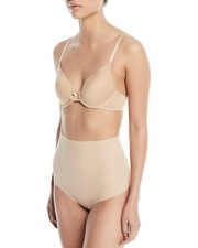 New Women's Commando Classic Control Beige High Waist Shaping Thong size S