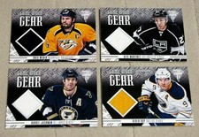 Lot (4) 2012-13 Panini Titanium Hockey Game Worn Gear Weber Roy Martinez Jackman