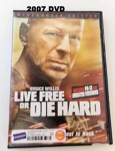 Live Free or Die Hard 2007 DVD Bruce Willis Adventure Action Thriller Spy - Picture 1 of 5