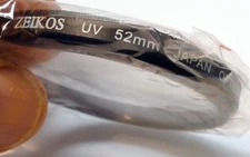 Zeikos UV Lens Filter 52mm  new
