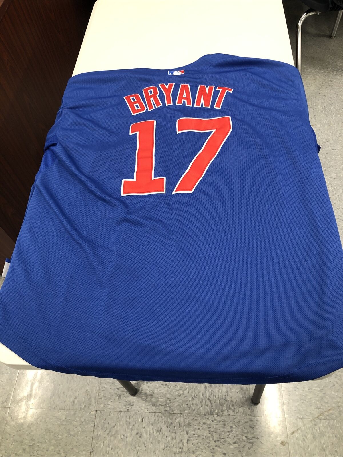 Chicago Cubs Kris Bryant Jersey Size 52 Jersey Majestic Authentic MLB  Postseason