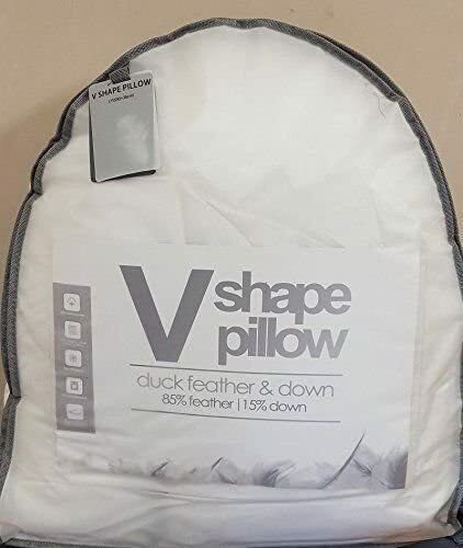 V-Shape Hollowfiber/Duck/Goose Feather&Down Neck Support Pillow - Picture 6 of 8