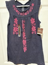 Tea Collection Girls Cotton Floral Blue Dress Size 6