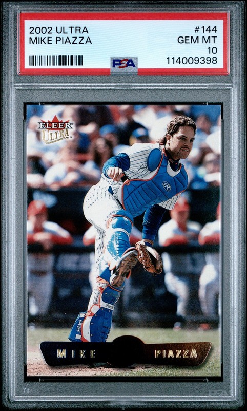 2002 ULTRA #144 MIKE PIAZZA PSA 10