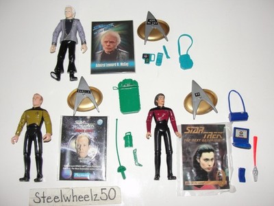Star Trek Next Generation Ensign Ro Laren Lieutenant Barclay & McCoy Figure Lot