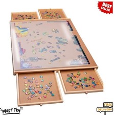 NEW 1000 Piece Puzzle Board with Drawers Cove...