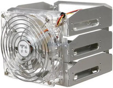 NEW THERMALTAKE iCage A2309 3-Bay HDD/SATA/SSD Drive Cage w/120mm Blue LED Fan