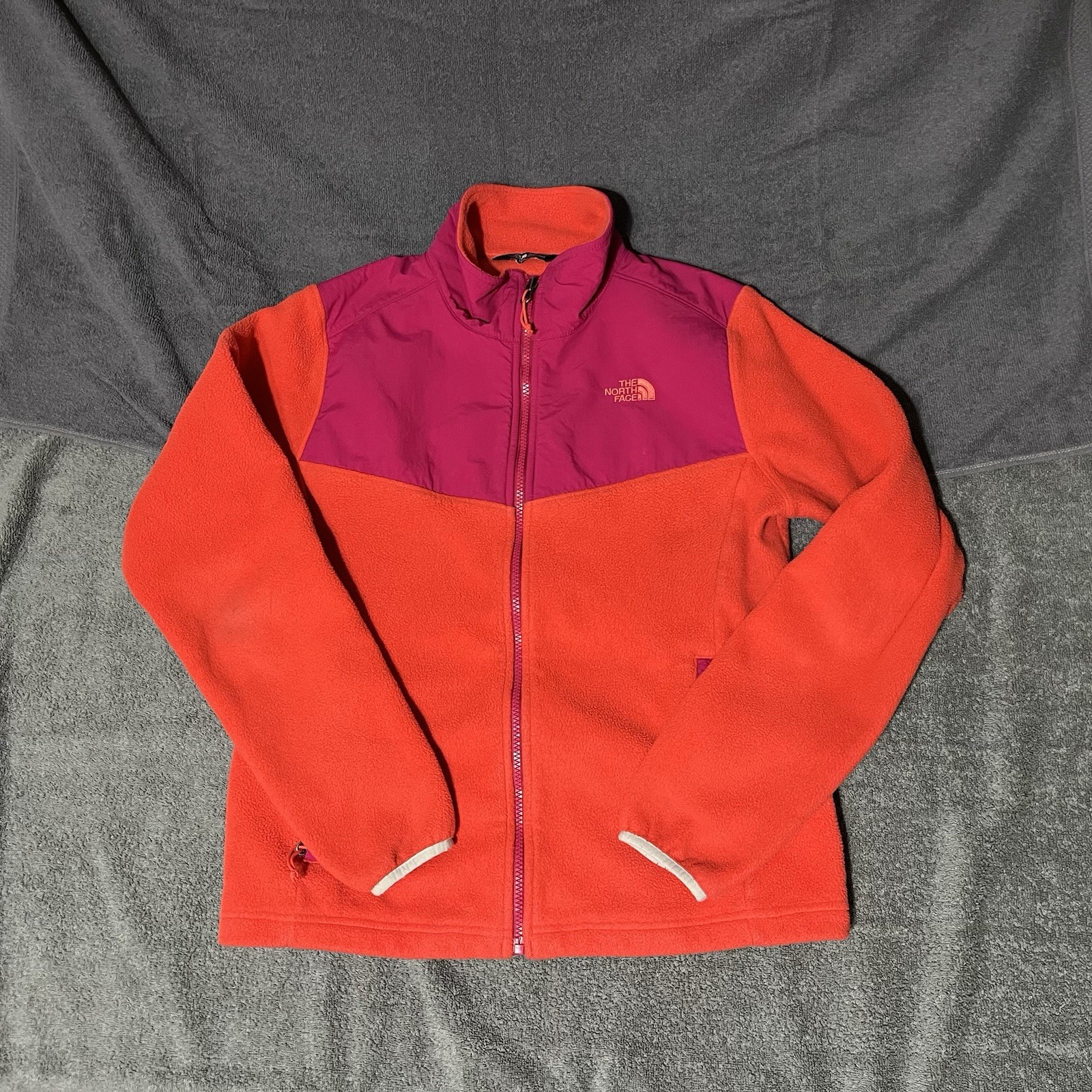 Women’s Medium The North Face Denali Fleece Jacket Orange Magenta