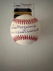 Bill Mazeroski signed MLB baseball insc 2 JSA Pirates World Series