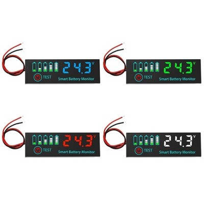 Voltage Battery Meter Tool for 12V/24V/36V/48V Systems with Easy Button Control