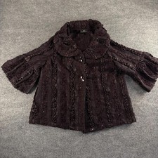 VTG ic Collection Textured Button-Up Jacket R...