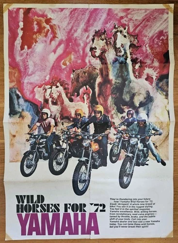 Ripper 72 Yamaha Wild Horses 51 x 70 cm fold out poster / brochure FREE POST 248