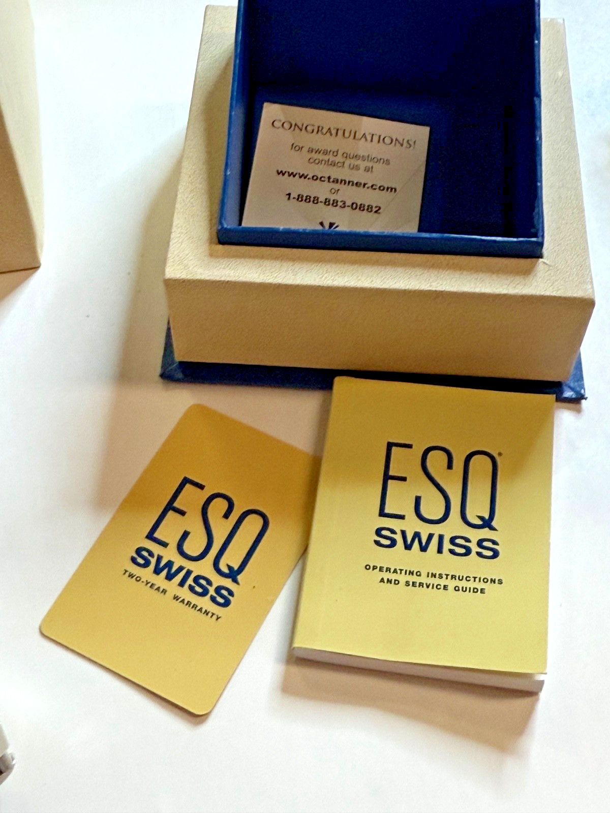 Designer ESQ By Movado  Swiss A5L10 E5442 Men's Quartz Watch