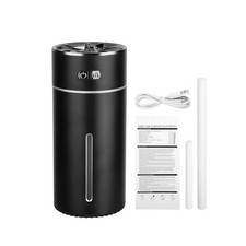 1 PC 300ml Waterless Essential Aroma Oil Diffuser Ultrasonic Car Air Humidifier;