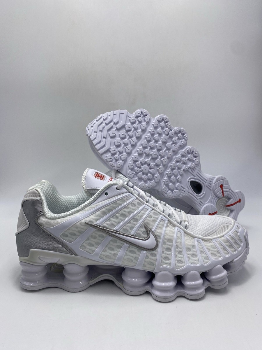 Nike Shox TL White Metallic Silver (AV3595 100) Men's Size 11 | eBay