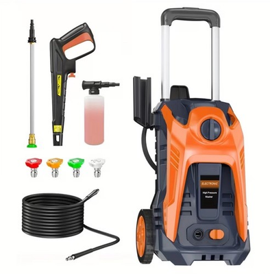 #ad Electric Pressure Washer 5000 PSI 3.2 GPM w Foam Cannon 25FT Hose Reel $129.89