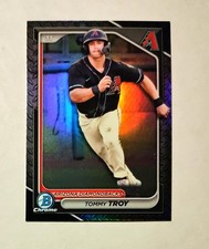 Tommy Troy 2024 Bowman Chrome Steel Metal REFRACTOR 055/100 #BDC-111 Raw RC q6