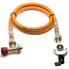 Clip-On Riduttore 22mm Gas LPG 80cm Tubo per Bombole Campingaz 901 904 907