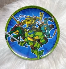 Zak Designs Vintage TEENAGE MUTANT NINJA TURTLES 8” PLASTIC KIDS PLATE