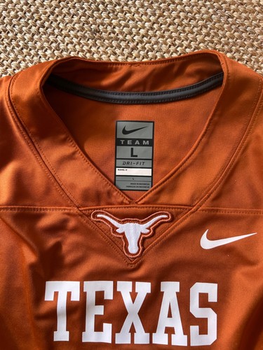 Nike Team Texas Longhorns #1 Football Jersey Orange Short Sleeve Youth Large - Picture 2 of 7