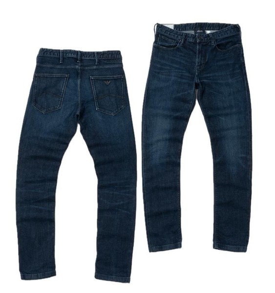Men Armani Jeans Jeans Navy Cotton 28 / XS / 42