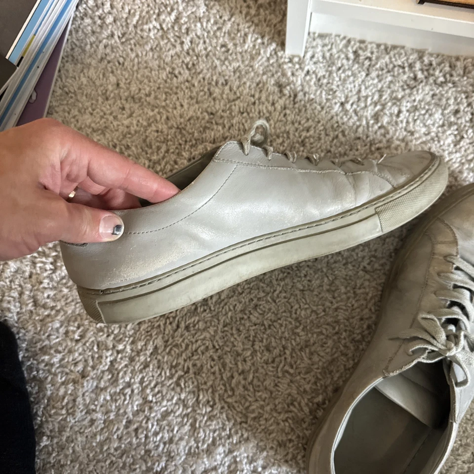 Common Projects Original Achilles Low Grey Mens 44 11 Italy Made Sneakers Shoes - Image 2 of 4