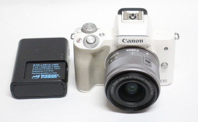Canon EOS M50 Mirrorless Camera White