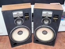 Vintage Technics SB-L96 Stereo Floor Speakers 3 Way 15" Woofer 8 Ohms 200 Watt