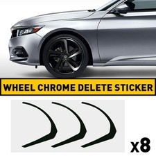 8x Chrome Delete Wrap New For Accord 2018-2022 Honda Sedan Sport Wheel Rim New 8x Chrome Delete Wrap New For Accord 2018-2022 Honda Sedan Sport Wheel Rim New