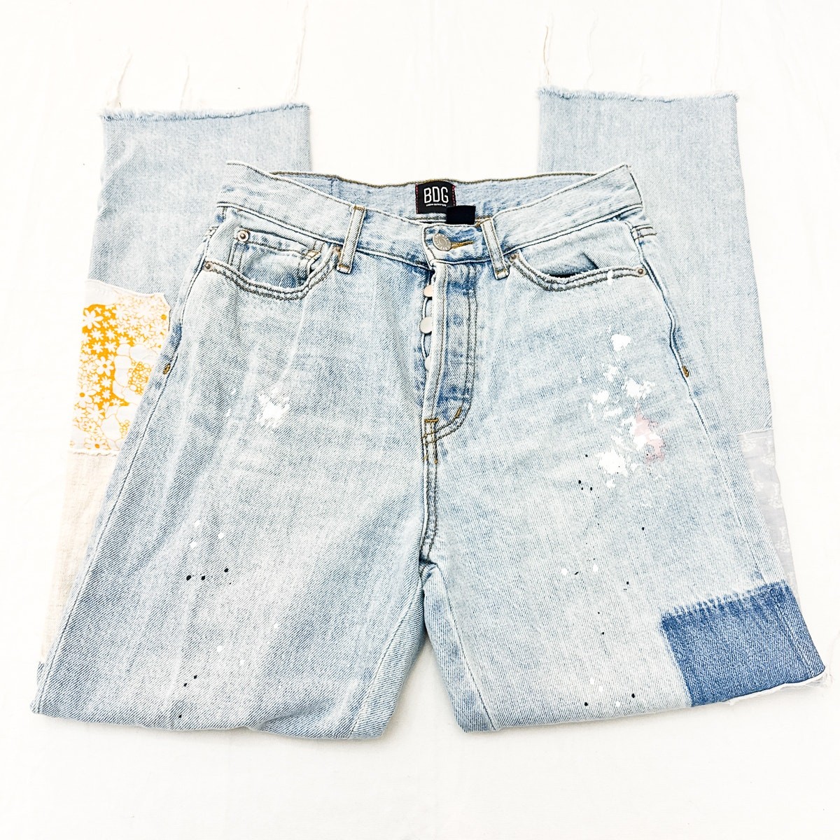 BDG High-Rise Slim Straight Patchwork Light Denim… - image 3