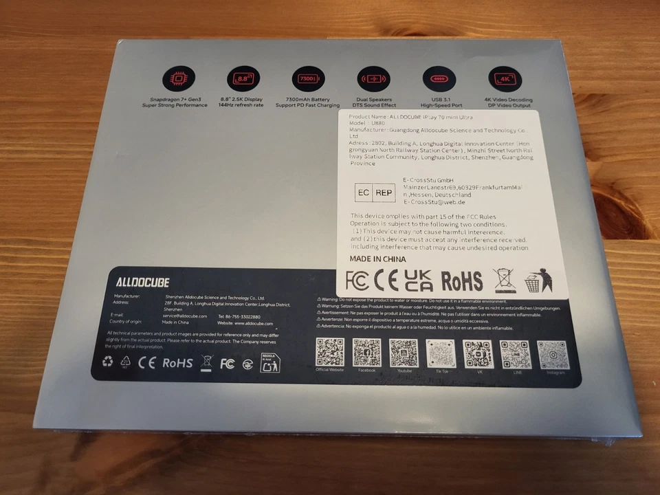 ALLDOCUBE iPlay 70 mini Ultra Tablet – 8,8 Zoll, Snapdragon 7+ Gen3 - Bild 2 von 2