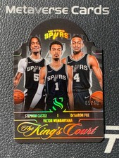 2024-25 Panini Silhouette Castle Fox Wembanyama The Kings Court Gold 05/10