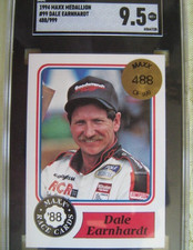 1994 MAXX MEDALLION 99 Dale Earnhardt 1988 MAXX Redemption SGC 9.5 Mint+ 488/999