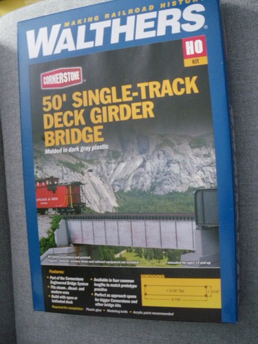 Walthers 4506 Sngl-Trk Std Dck Brdg 50'