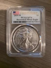 2019 W American Silver Eagle Burnished PCGS SP70 First Strike
