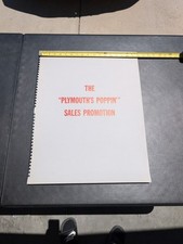 Rare 1956 Plymouth Poppin Sales Promotion Dealership Promo Book 23 Inch