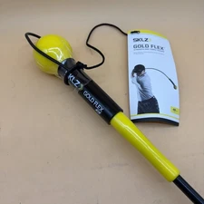 SKLZ Gold Flex 48” Golf Swing Trainer Warm-Up Stick Black Yellow - Brand New