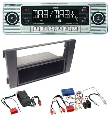 Dietz Bluetooth CAN-Bus DAB USB Autoradio für Audi A6 Vollaktiv 2001-2005 schwar