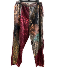 Vintage Surf Things Medium Rad Grunge Streetwear Pull On Baggy Tye Dye Pants