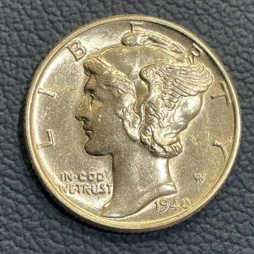 1940 Mercury Dime – Uncirculated 90% Silver Dime