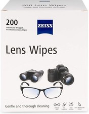 ZEISS Pre-Moistened Lens Cleaning Wipes, 200 Count 200 Pack of 1 