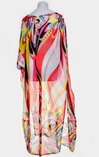 Bunter Boho Kaftan / Strandkleid im Pucci-Style – One Size