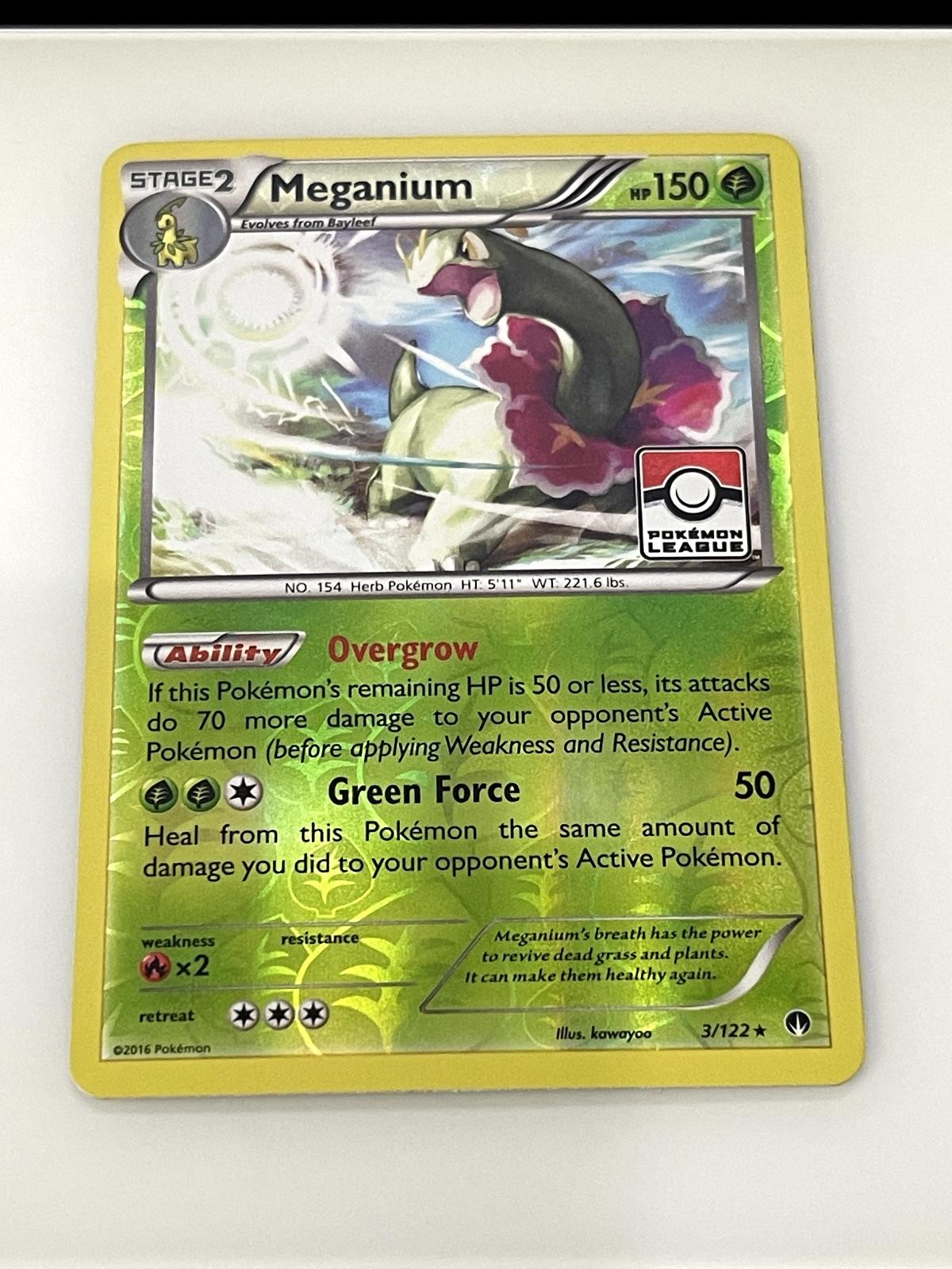 Meganium 3/122 Holo Rare BREAKpoint Pokemon Lightly Played