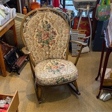Ercol Rocking Chair Grandfather 1978 Model 315 With Original Cushions